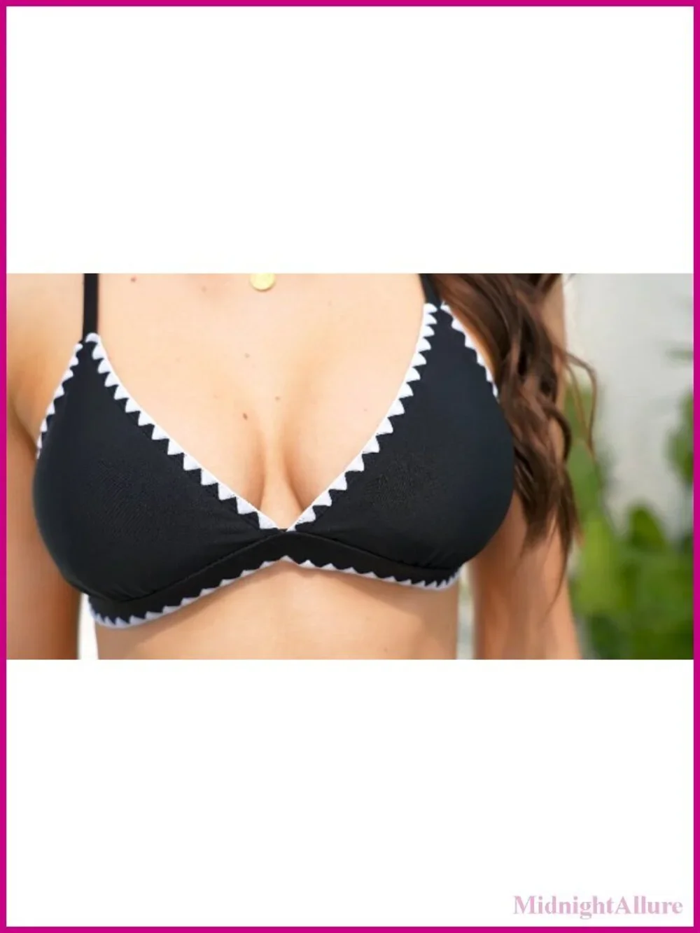 Yonique Women's Push Up Bikini Set V Neck Crisscross Back Two Piece Swimsuit